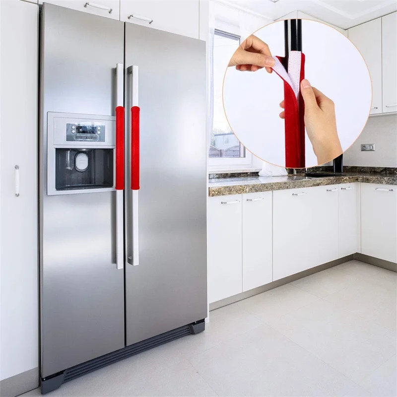 2-Pack Refrigerator Handle Covers, Multi-Purpose Oven and Microwave Handle Covers, Non-Slip and Oil-Resistant Handle Protectors