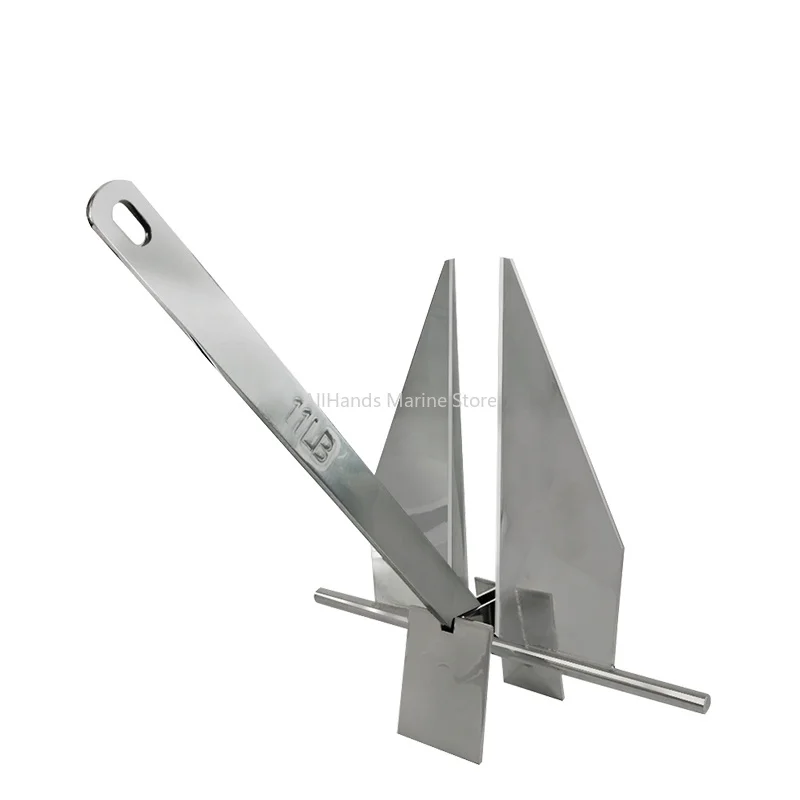 AISI316 Boat Anchor High Precision Mirror Polished 40KG Danforth Anchor Stainless Steel Anchor