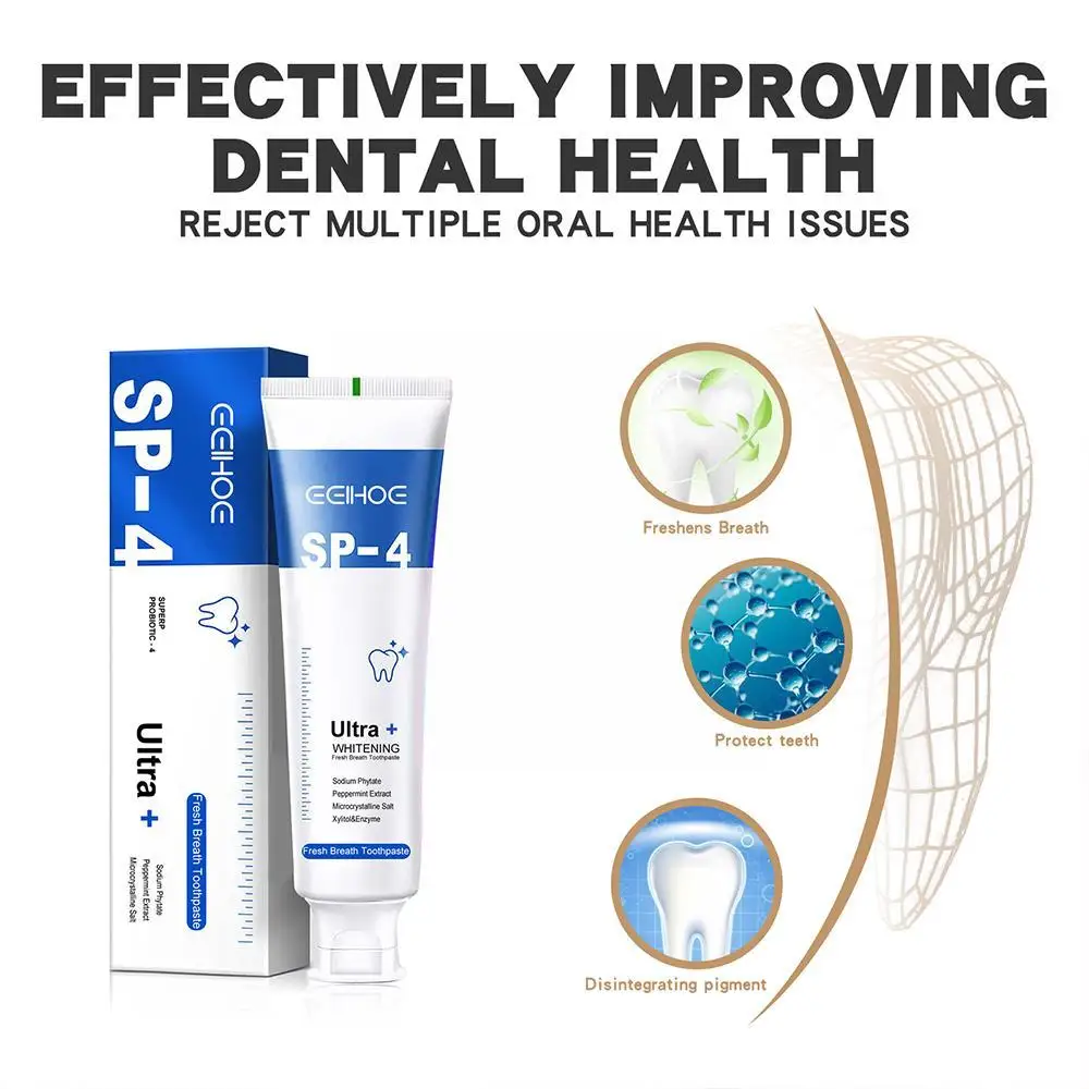 Probiotic Caries Toothpaste Sp 4 Whitening Tooth Decay Remover Breath Teeth 120g Repair Cleaner Care Plaque Paste Den N9k3