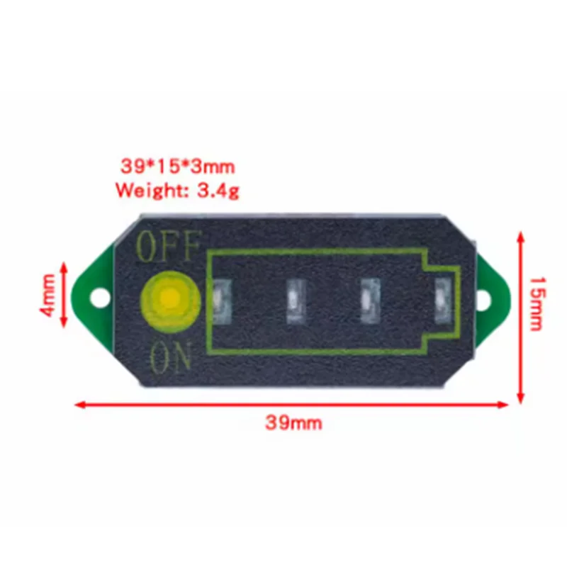 1S 2S 3S 4S 6S 7S 13S 16S Lithium Battery Power Display Charging Indicator Flashing Li-ion Lifepo4 lead-acid BMS