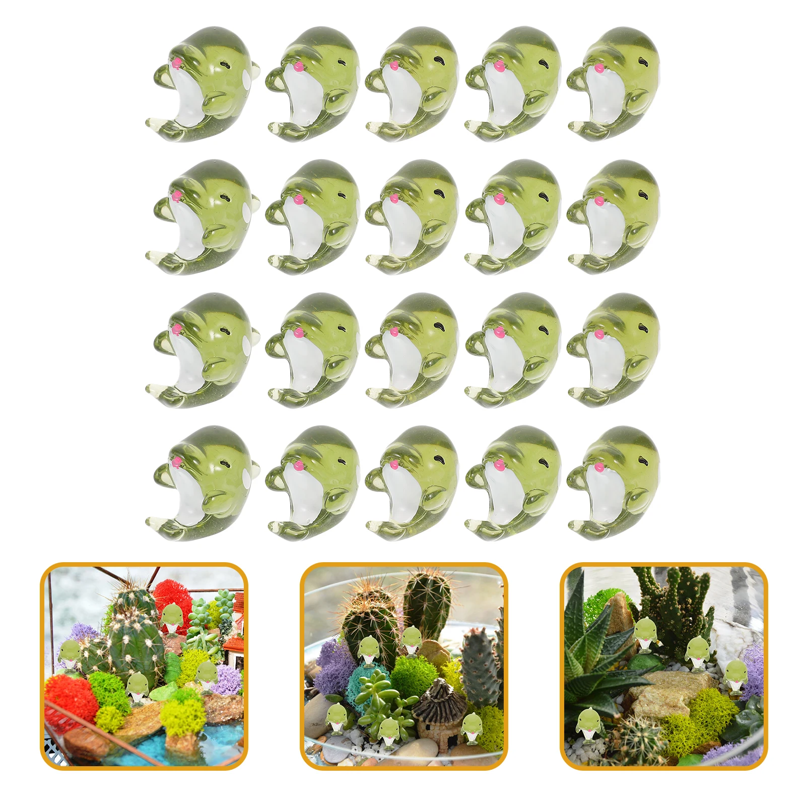 

20 Pcs Dolphin Statue Mini Resin Figurines Small Ocean Miniature Decorate Compact Figure Tiny Dolphins