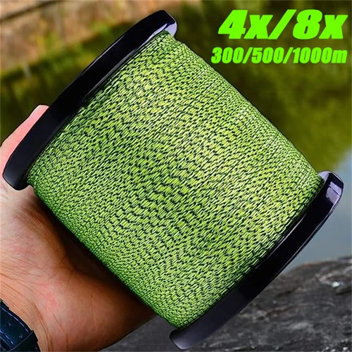 ZUKIBO 1000m 500m PE Multifilamento Línea 4 hilos 8 hilos Trenza Alambre de pesca 8 Super fuerte Multifilamento Punto invisible Línea de pesca Trenza de agua salada Línea de pesca Línea de pesca de agua dulce pesca mar