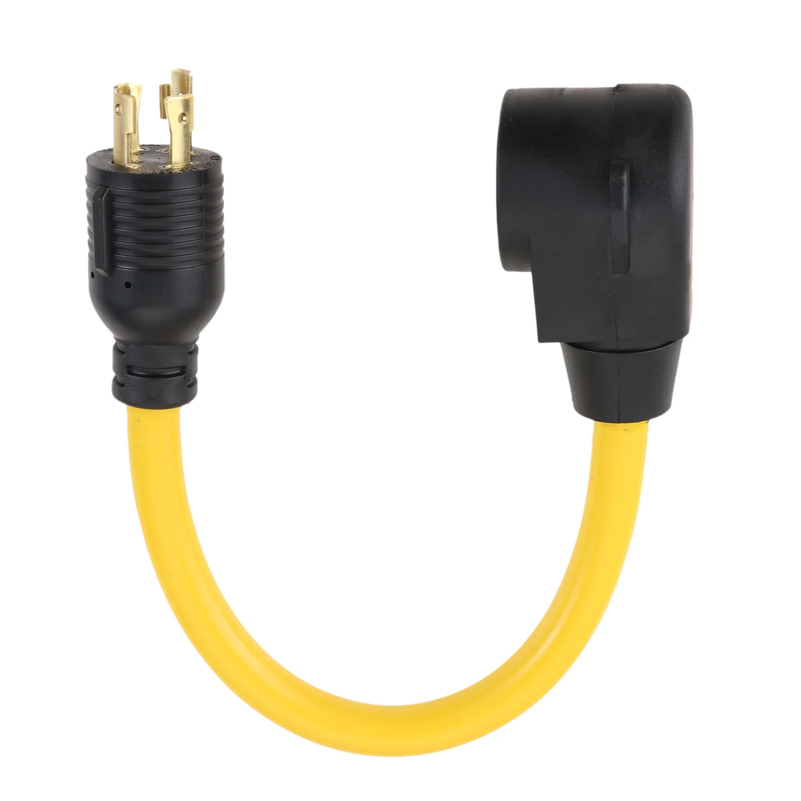1pc 1.5FT L14-30P Twist-Lock Male to 6-50R Female 4 Prong to 3 Prong Generator to Welder Adapter Power Cord 125/250V Extension
