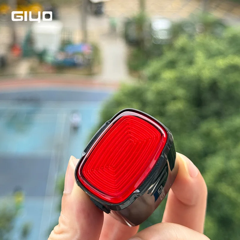 GlYO Bike Tail Light - Super Bright & USB Rechargeable Waterproof Safety Flashlight for Night Cycling on Road/Mountain Bike