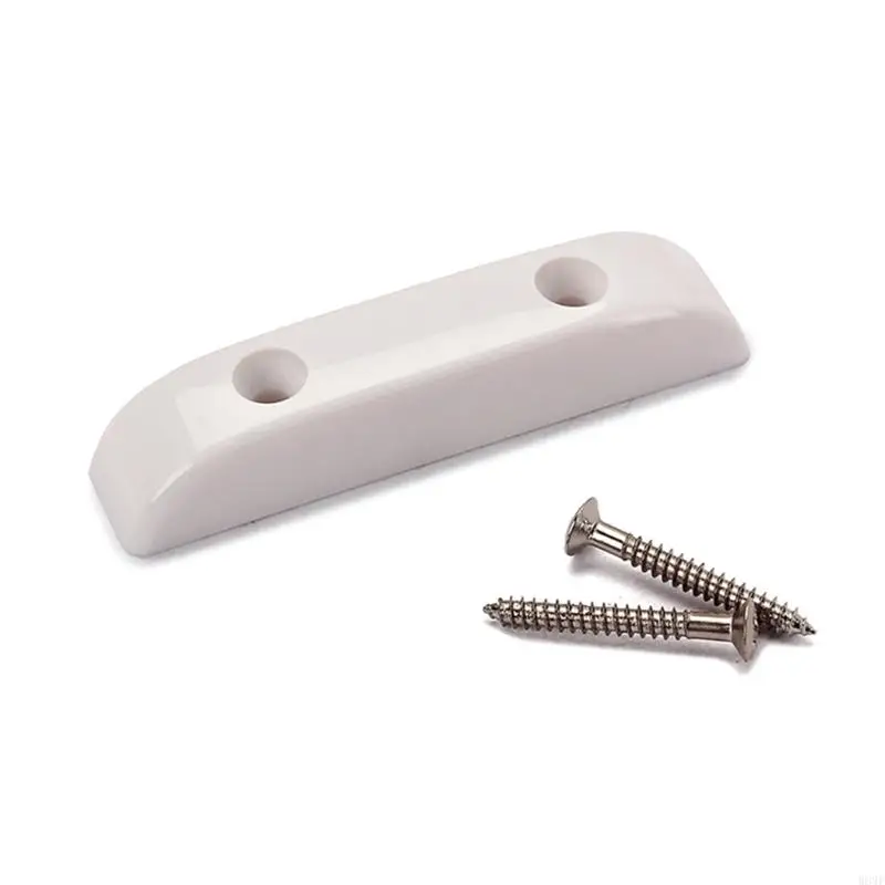 

White Lightweight Thumb Rest with Mounting Screws Guitar Plastic ​Thumb Rest Thumbrest Replacement W89F