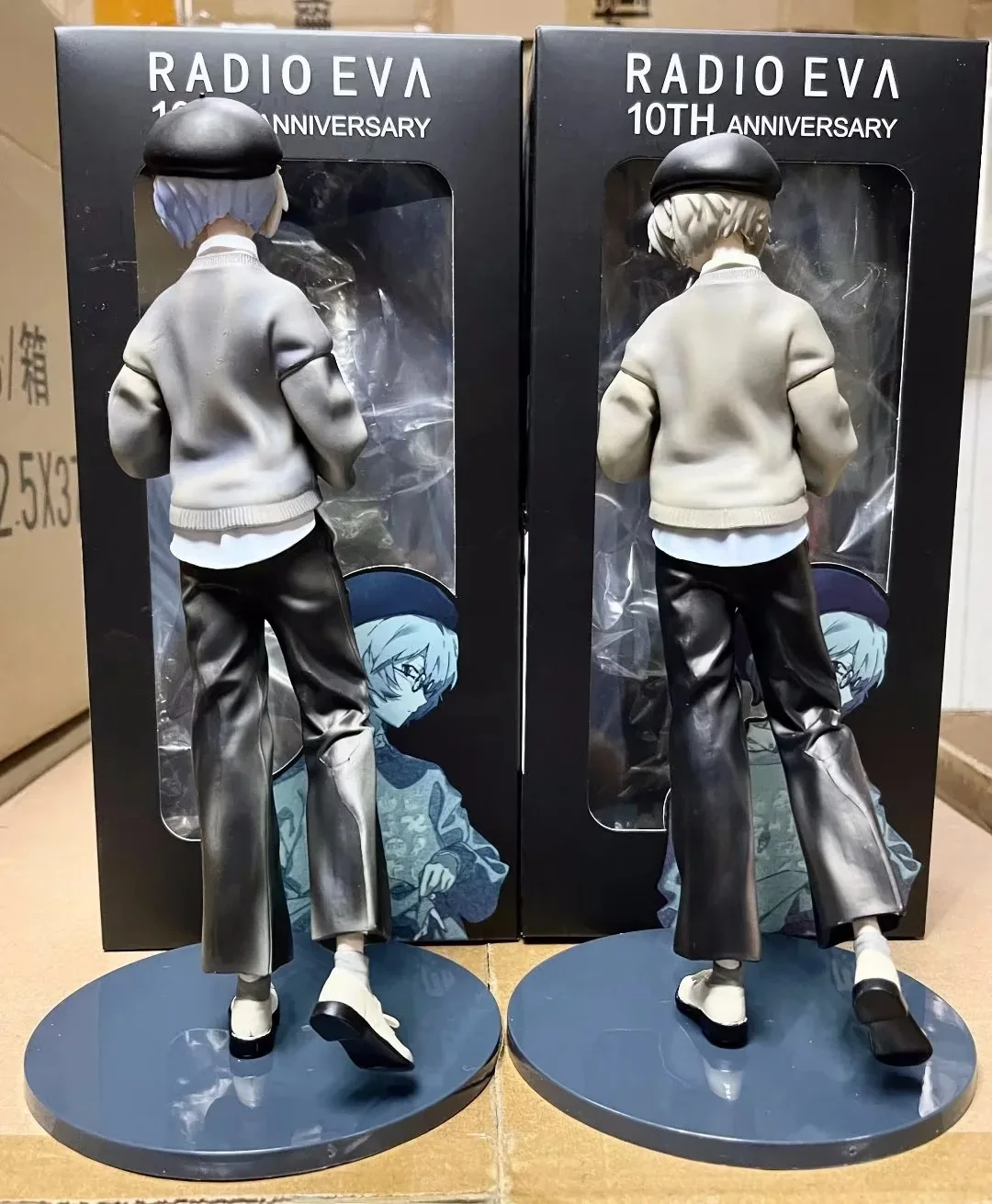 Figura de neón GENESIS Ayanami Rei de 24CM Ver.RADIO EVA, camisa de moda, sombrero, modelo de vestir, juguete, colección de regalo, figura de Aciton