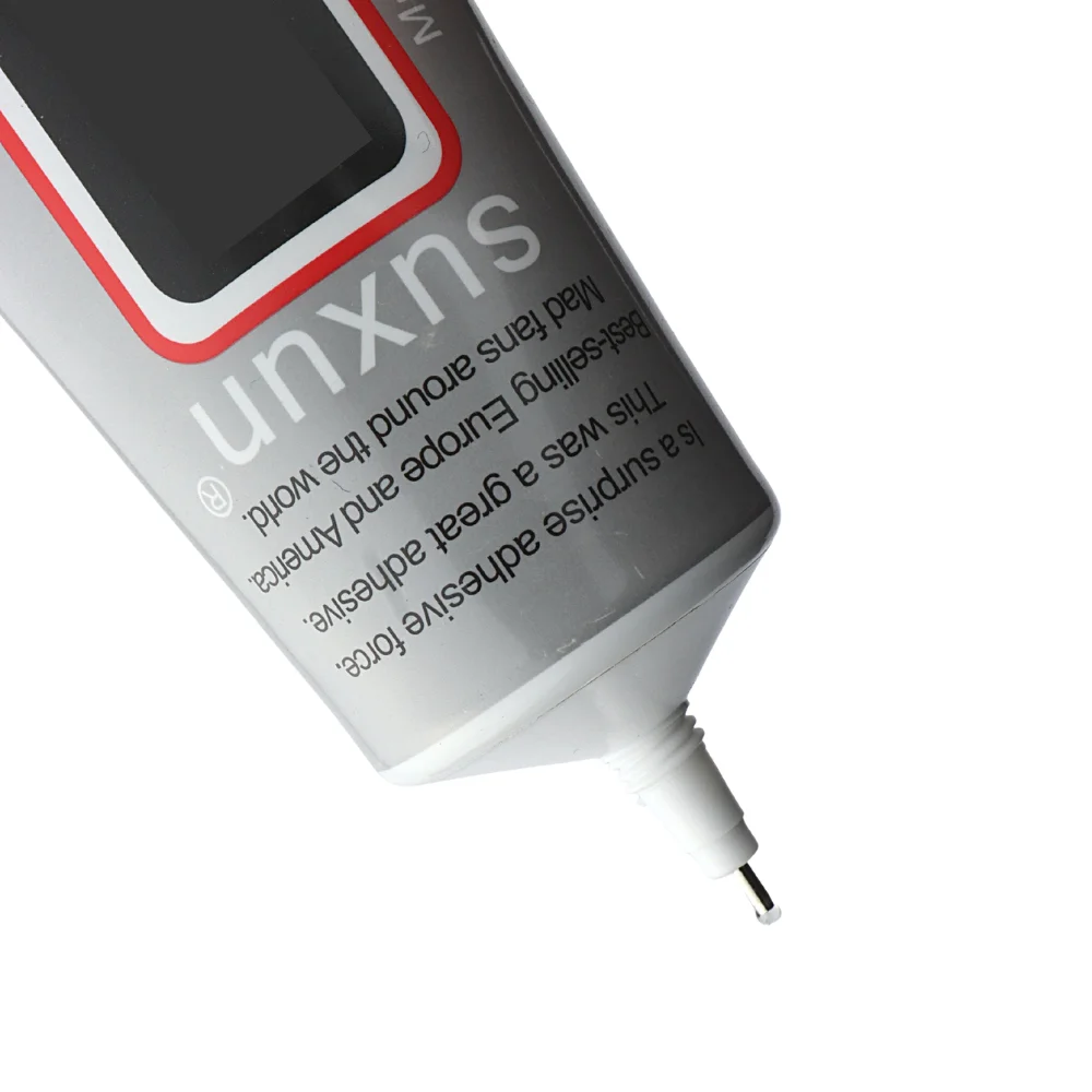 SUXUN Colla Trasparente Contatto Adesivo per Riparazione Telefono B-7000 Vetro Plastica Colla Universale Fai da Te 15ML 25ML 50ML 110ML