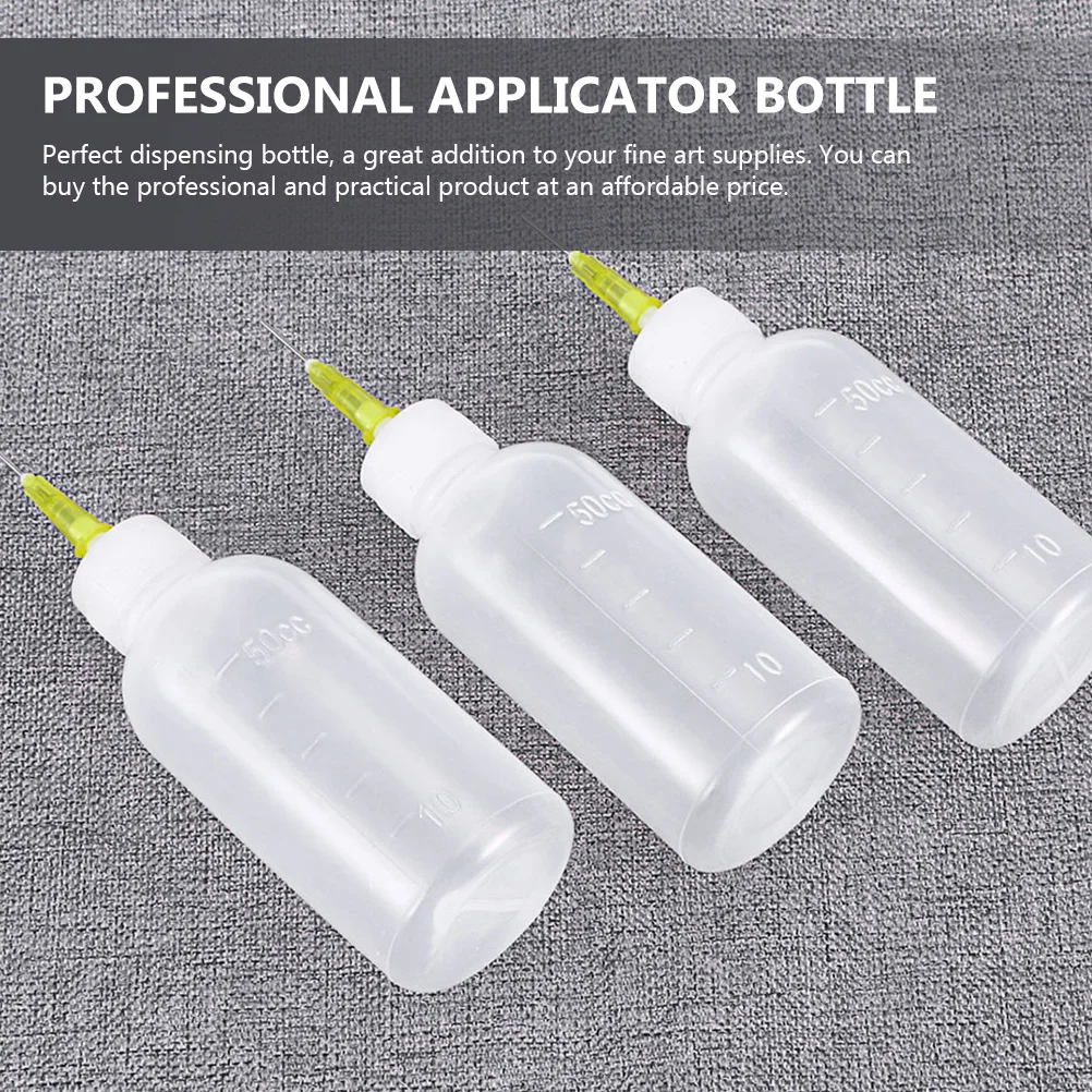 

20Pcs Point Glue Bottle Reusable Portable Applicator for Craft Repair Ink Oil Thin Adhesive Precision Dispensing Small Tip