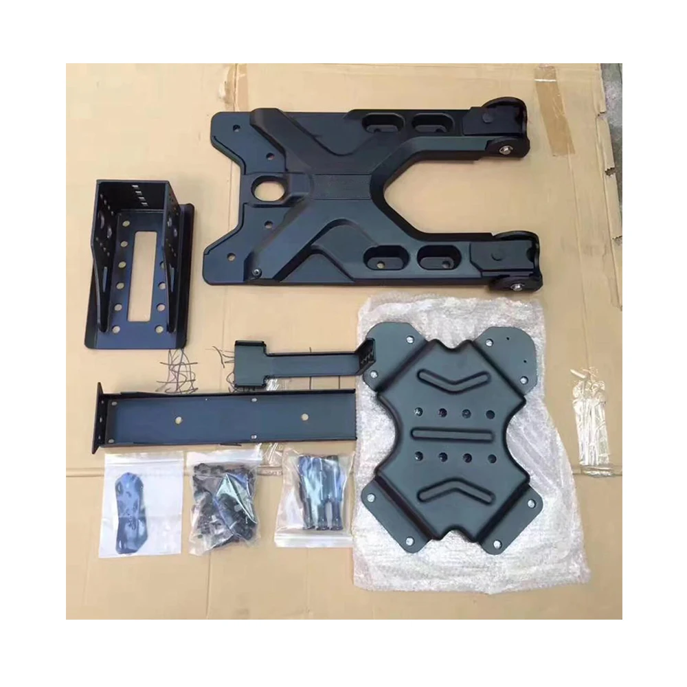 Lantsun J275 For Jeep For Wrangler Jk Tire Carrier HD Hinged Carrier & Adjustable Spare Tire Mounting Kit