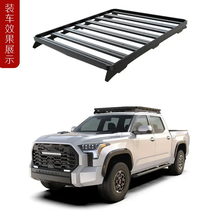 

Suitable For Toyota Tantu 2022-present, Pickup Rack, Iron Aluminum Luggage Frame, Travel Rack, Roof Frame