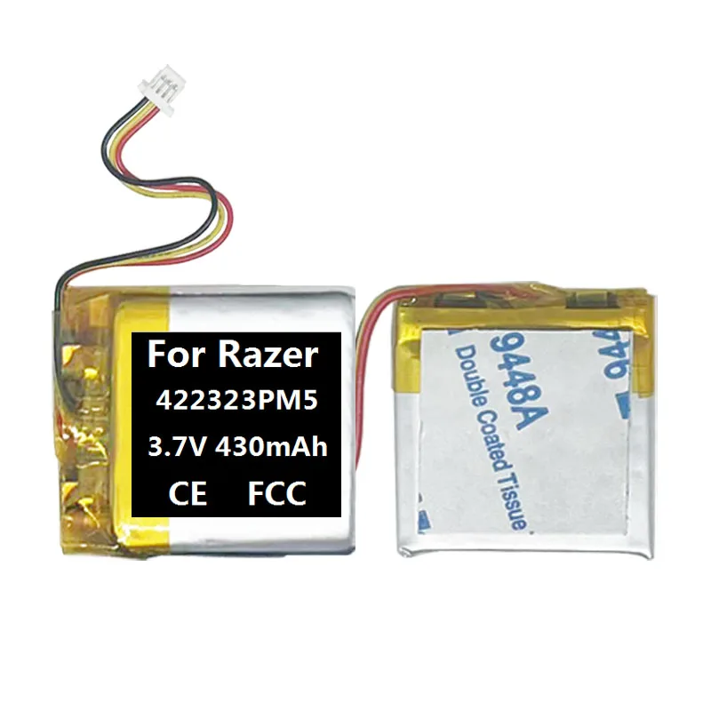 Batería de 430mAh 422323PM5 RZ01-0512 para ratón para juegos Razer Viper V3 Pro