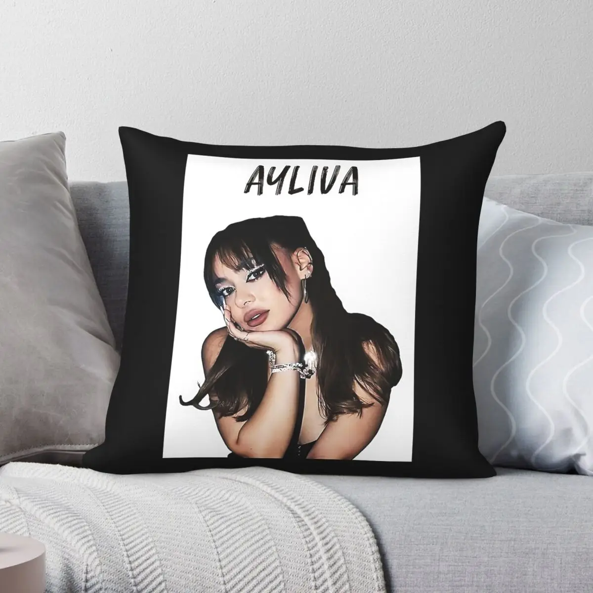 Ayliva Schmetterlinge Song Pillowcase Polyester Linen Velvet Creative Zip Decorative Throw Pillow Case Bed Cushion Cover