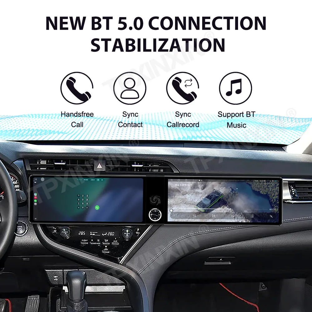 

Для Toyota Camry 2016-2019 Android автомобильный радиоприемник мультимедийный видеоплеер беспроводной Carplay авторадио стерео GPS навигация головное устройство