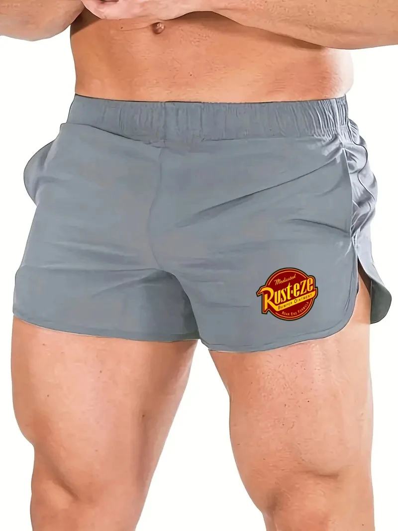 

Men's Spring Summer Stretch Sports Shorts Thin Gym Running Training Deep Squat Three-Part Pants