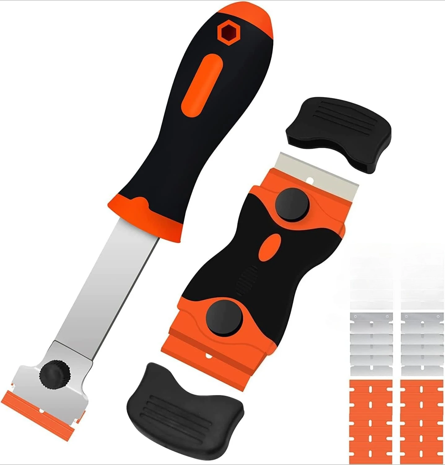 

ALIWRAP Long Razor Blade Scraper for Cleaning Car Stickers Film Glue Remover Window Glass Oven Heavy-duty Dirt Removal Scraper