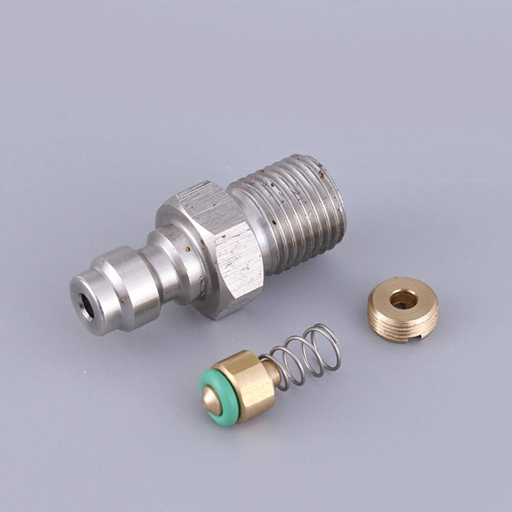 

1pc 8mm Male Thread Quick-Connect Valve PCP Filling With Valve M10 1/8NPT 1/8BSPP Male Connector For High-Pressure Pumps-Tool