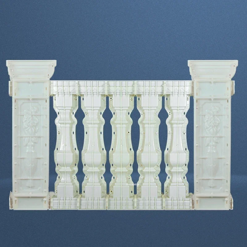 European Roman Column Railing Mold for Villa Balcony Garden Buildings Household Cast-in-place Cement Handrail Garden Fence Mold