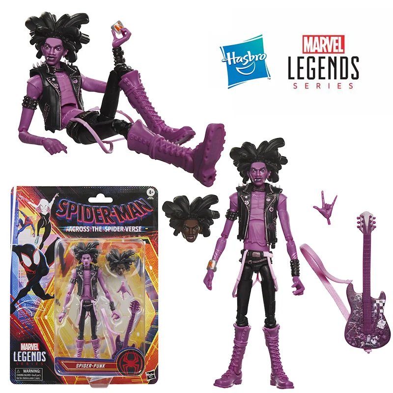 Hasbro Marvel Legends Series Spider-Punk Spider-Man Across The Spider-Verse 16Cm Original Action Figure Model Toy Gift Collect