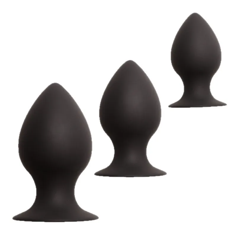 3 Different Size Silicone Anal Butt Plug Prostate Massager Anal Dilation Trainer Adult Games Sex Toys For Men Women Gay SM Toys