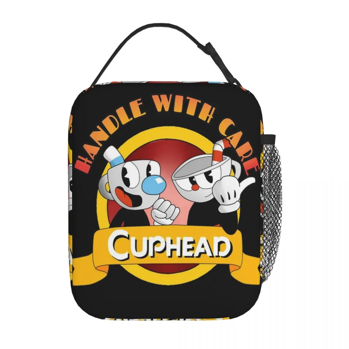 Lunch Box The Cuphead Show Cartoon Accessories Storage Food Box Causal Thermal Cooler Bento Box For Travel