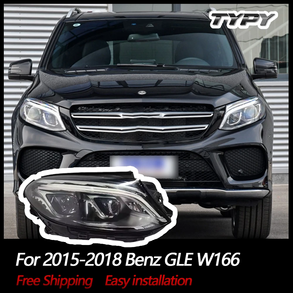 

TYPY New LED Headlight Upgrade Modified Full Head Lamp For Benz GLE W166 2015-2018 Turn Signals Daytime Running Lights