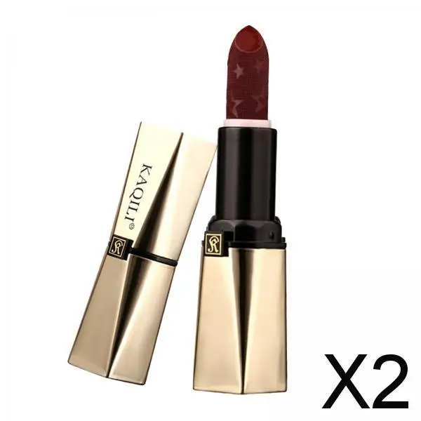 2xRed Sensational Lipstick Creamy Lip Makeup Matte Finish 3.8g for Women 803