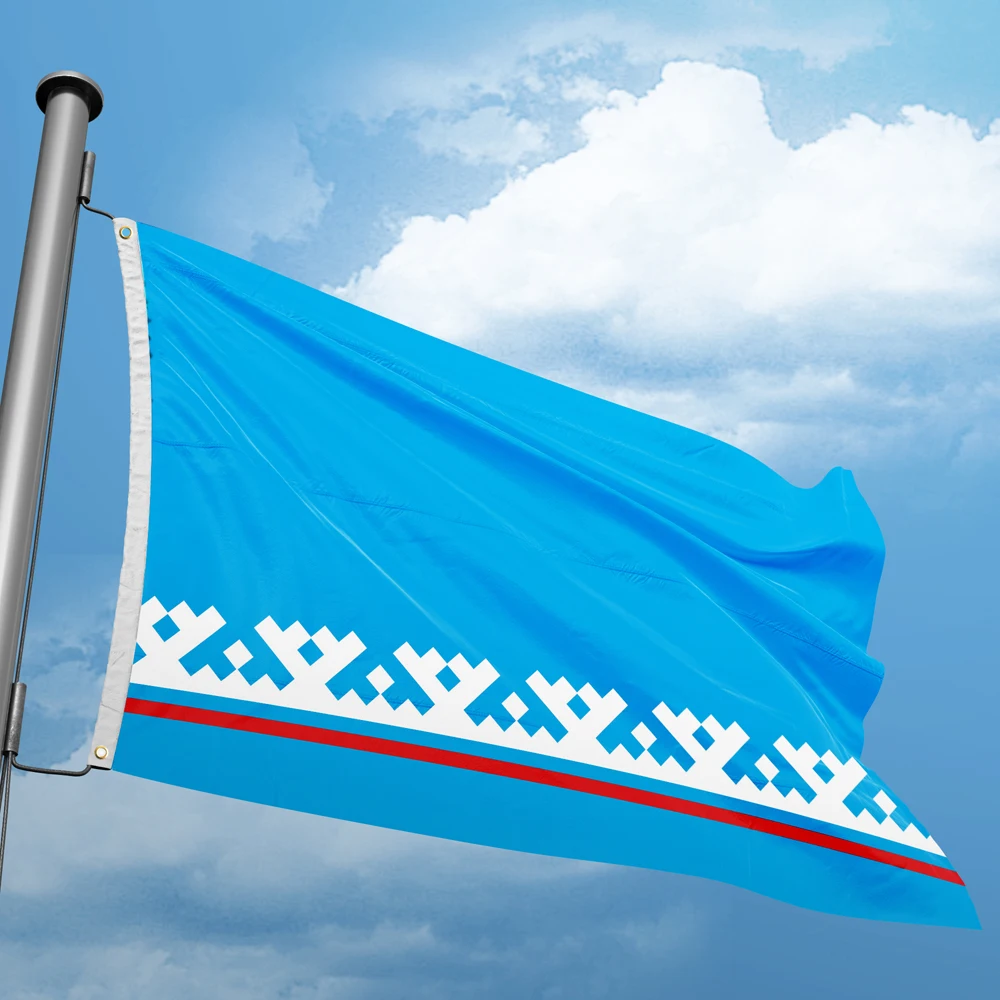 Flag Of Yamalo-Nenets Autonomous Okrug  3*5 FT 90*150 CM Flags Federal Subjects Russia Custom Logo Indoor Outdoor Decor Banners