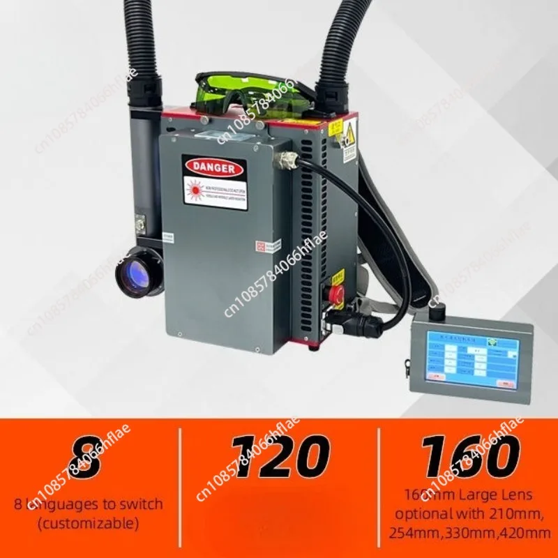 100W Pulsed Laser Cleaning Machine Portable Laser Cleaner for Car Rust Removal and High Altitude Use
