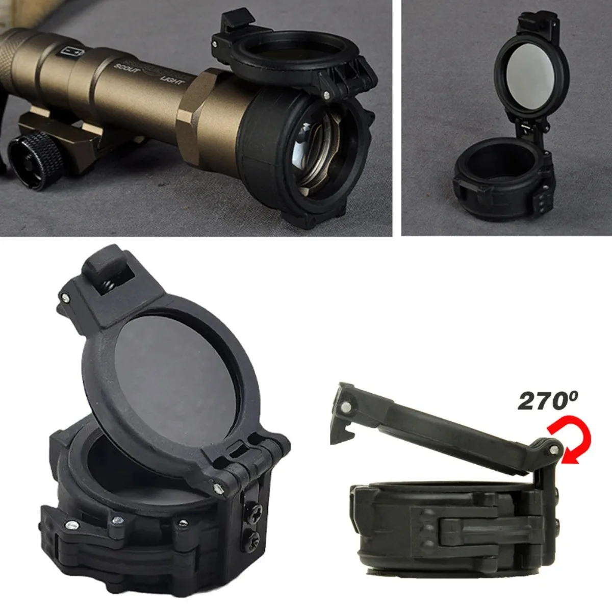 M300 M600 Tactical Flashlight IR Fill Lenses Protector Cover For M600C M600B M300C M300B Hunting Scout Light Accessoires