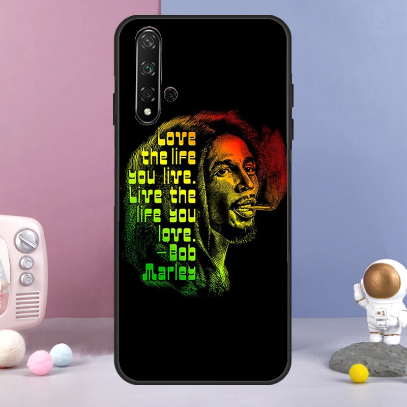 Reggae Bob Marley Case For Huawei Nova 11 Pro 11i 8i 3i 9 10 SE 5T Y60 Y61 Y70 Y90 Y91 P20 P30 P40 Lite Cover