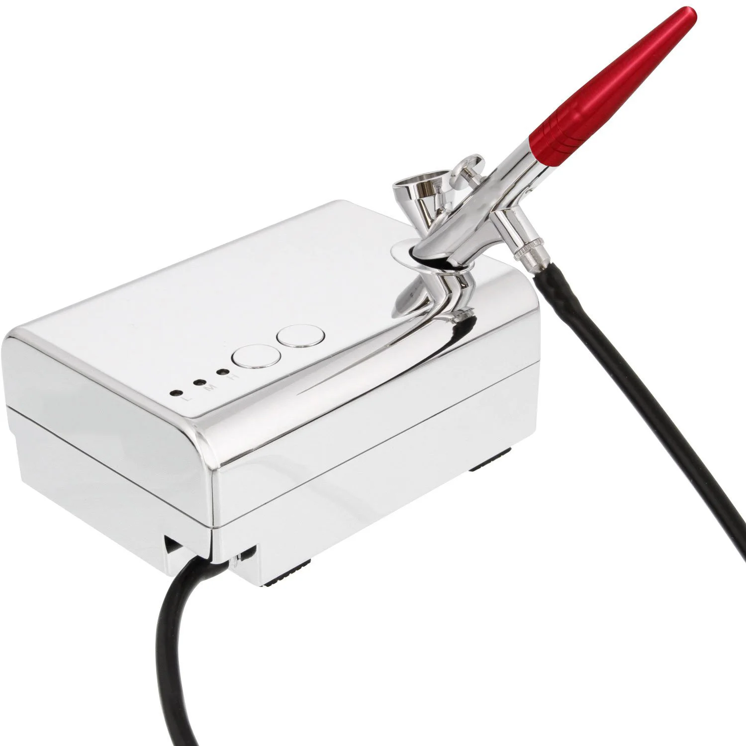 

Stainless steel cake spray gun decoration kit for cupcakes, cookies, and desserts in 12 vibrant edible colors