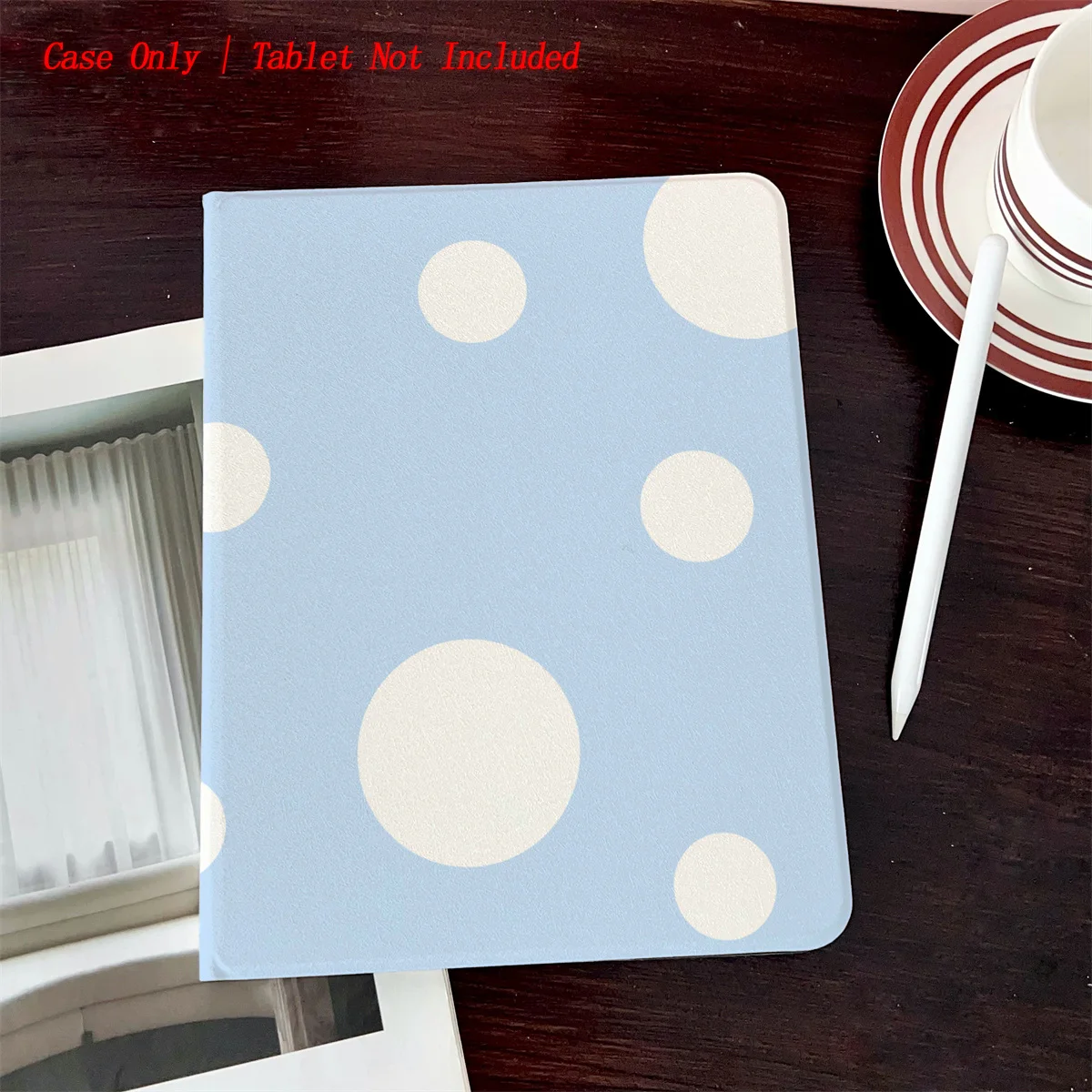 

Fresh & Simple Printed iPad Case - Book Style with Pen Slot, Auto Sleep/Wake, 5 Styles Optional, Compatible with Pro/Air/Mini