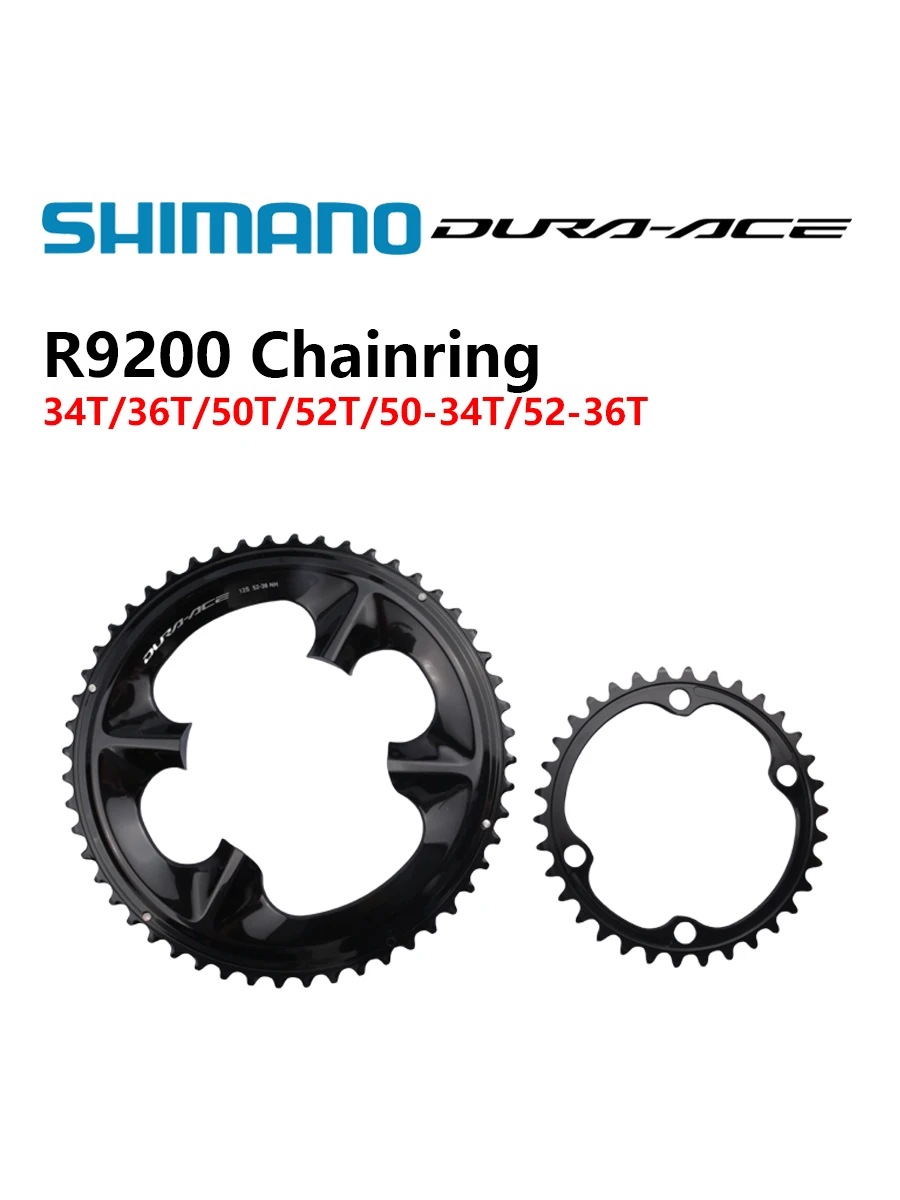 AliExpress Shimano DURA-ACE R9200 Chainring For FC-R9200 FC-R9200-P Road Bike Crankset Chainwheel 34T/36T/50T/52T/50-34T/52-36T Original