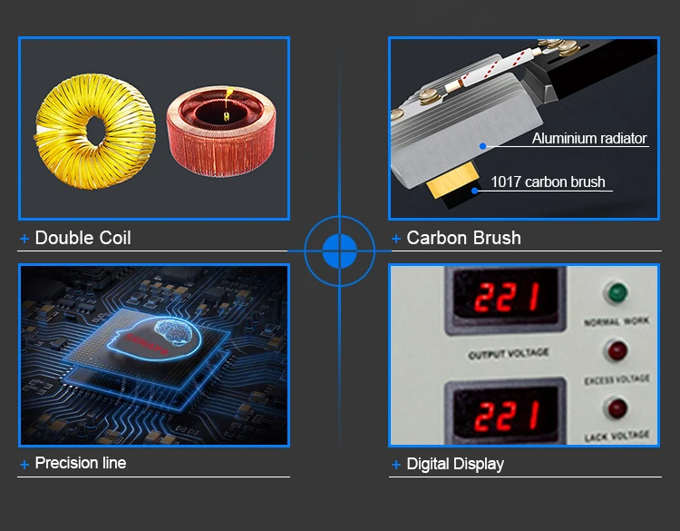 Single Phase 250V 30 Kva Digital Display Ac Automatic Voltage Regulator Stabilizer For Sale