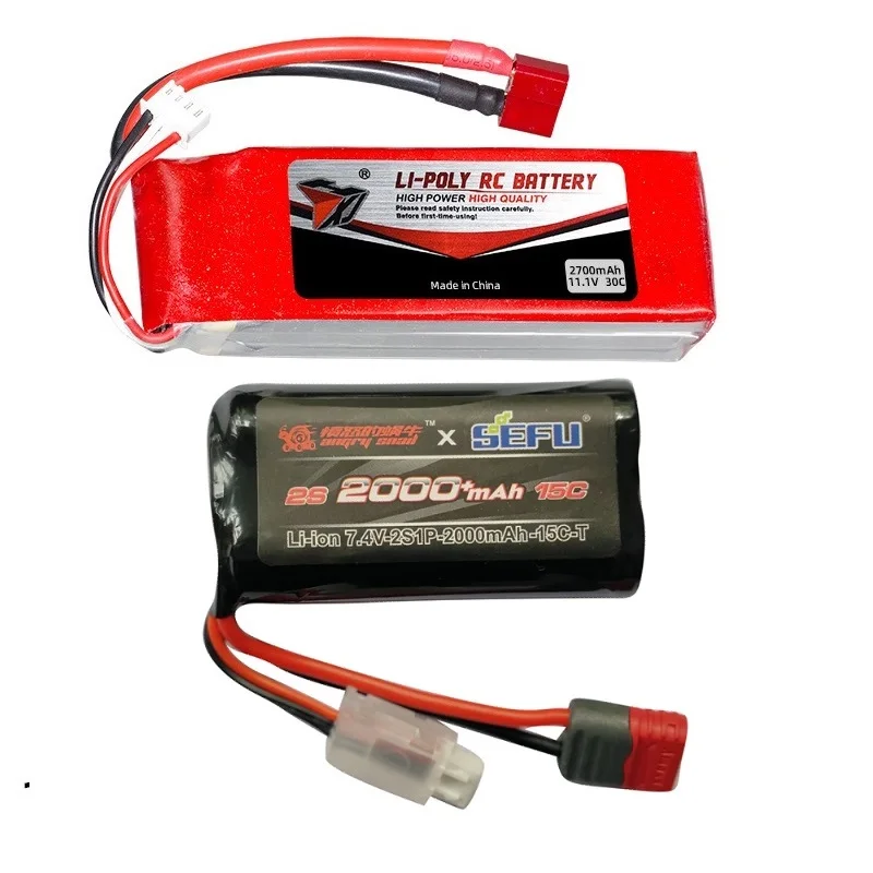 Upgraded 3S 11.1V 3200mAh Lipo battery /2S 7.4V 2000mAh Li-ion battery for 1/10 1/12 1/14 high speed R/C cars RC trucks R/C boat