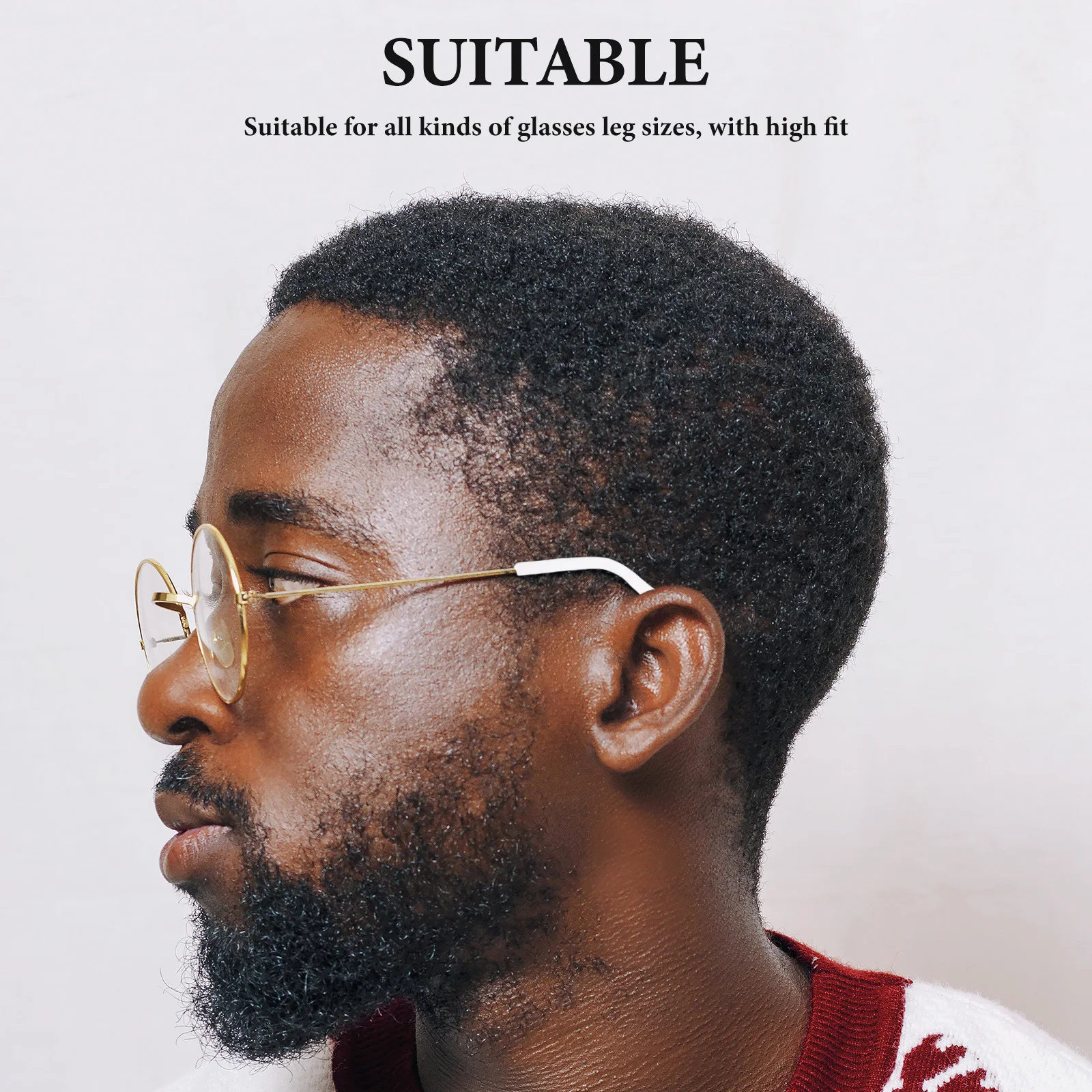 مقابض معبد النظارات المصنوعة من السيليكون وسائد أذن مضادة للانزلاق ومتينة ومريحة ومناسبة لحماية إطار النظارات #5