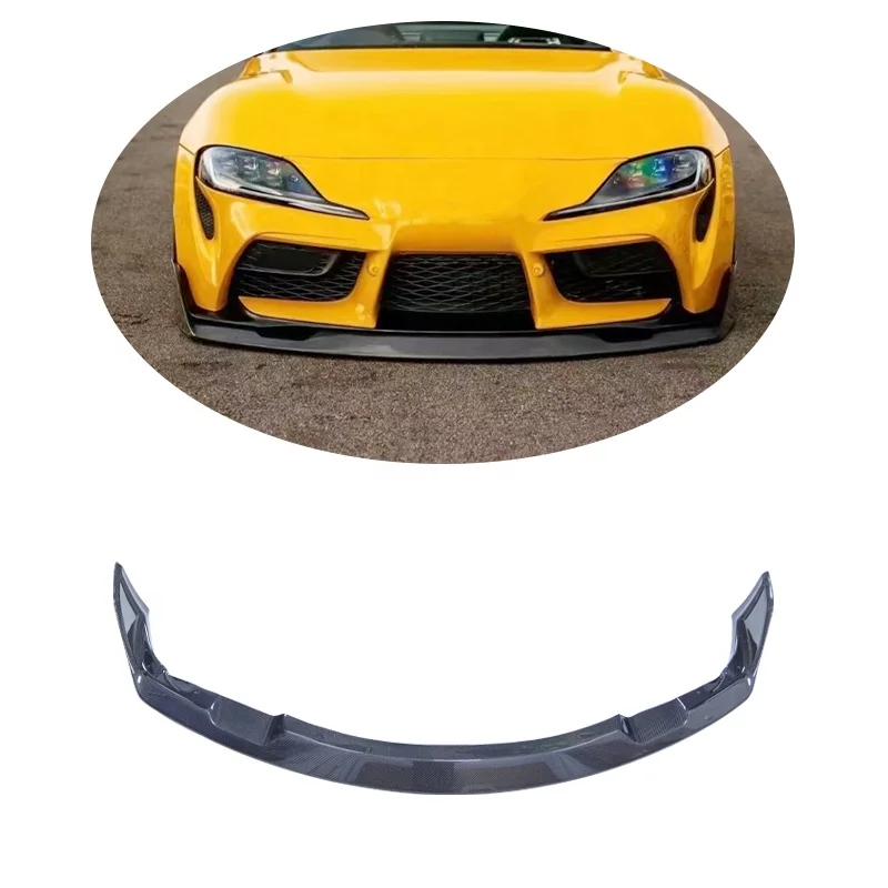 

Carbon Fiber Aimgain Style Front Bumper Lip For Toyota Supra A90 A91 2019-2022 Front Lip Chin Spoiler Car Accessories