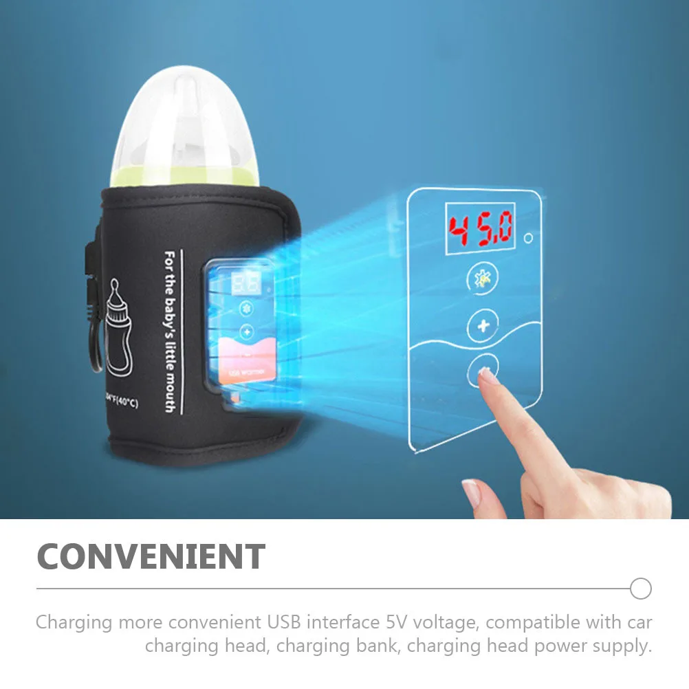Chauffe-biberon Portable USB, manchon chauffant pour lait, couverture isolante, chauffe-biberon de voyage, alimentation nocturne, enveloppe de lait maternel réutilisable