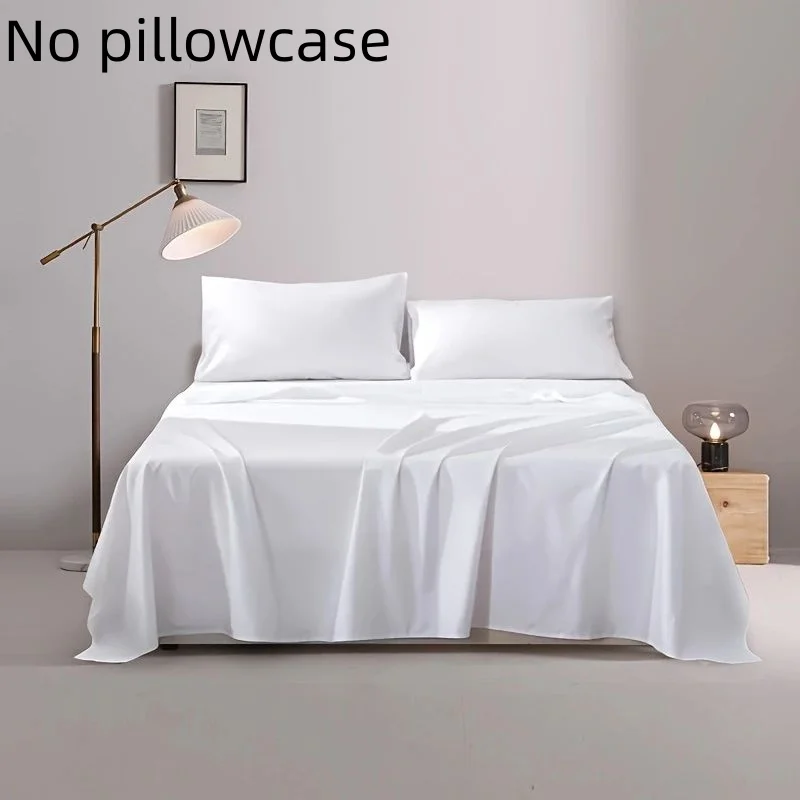 A single bed sheet (without pillowcase or core), washed pure white hotel single or double bed sheets, home bedding