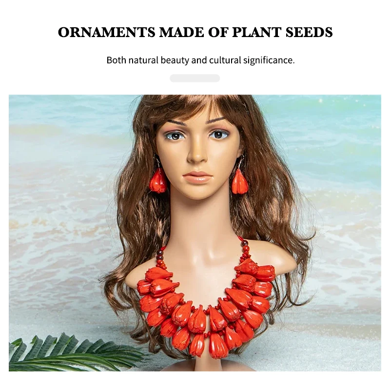 Wild Pineapple Seed Double Necklace School Graduation Lei Necklace Graduation Colored Leis Luau Weddings New lei