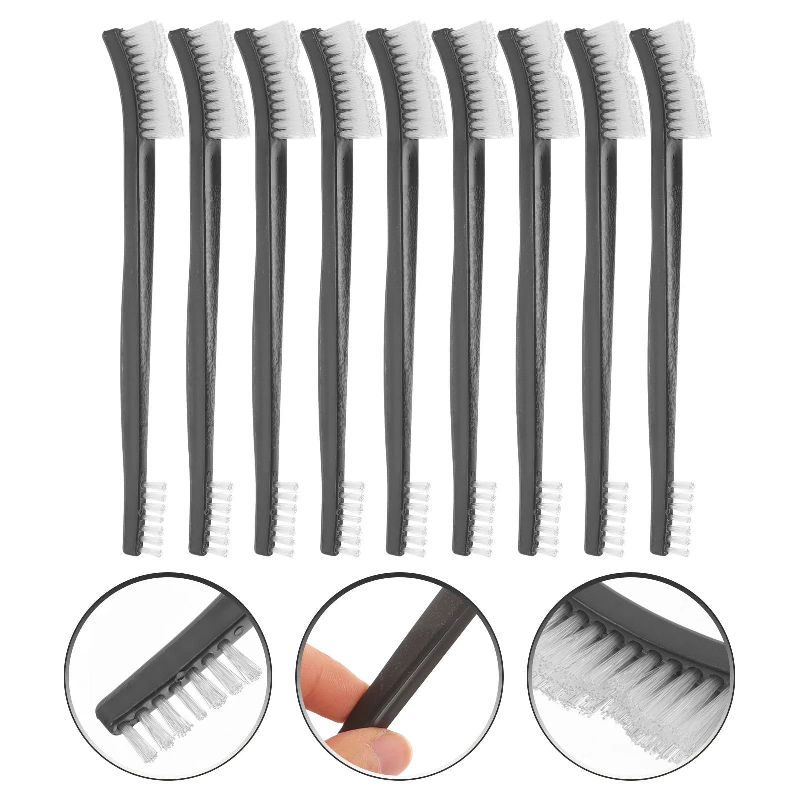 9 Pcs Cleaning Brush Corner Small Car Tiny for Detailing Mini Plastic Cleansing Soft Thin Scrub