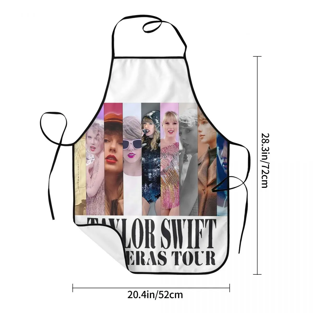 Collage Eras Tour Potrait Taylor Singer Apron Chef Cooking Baking Tablier Waterproof Bib Kitchen Cleaning Pinafore for Women Men