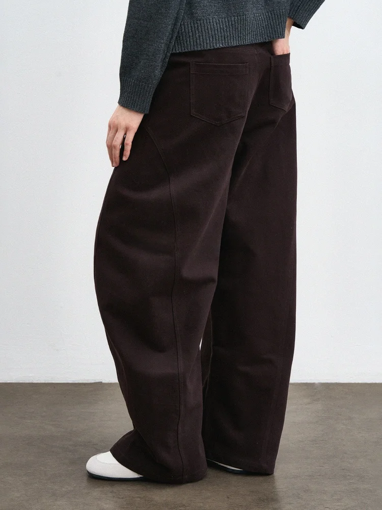 

Женские брюки Eylilac с высокой талией и широкими штанинами, простого прямого кроя, струящиеся, повседневные, с высокой талией