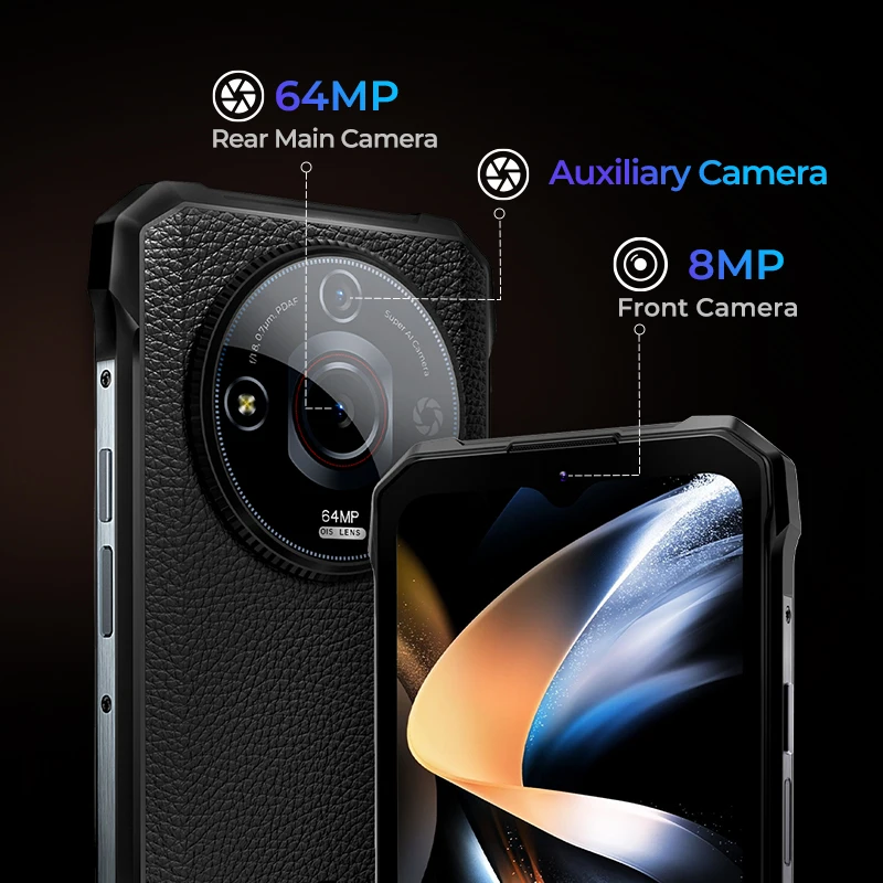 Imagem -04 - Mundo Premeire Smartphone Robusto Hotwav t7 Pro 6.6 Fhd Mais 2k 6280mah 126 Mais 6gb 256gb Celular 64mp Android 13 Celular