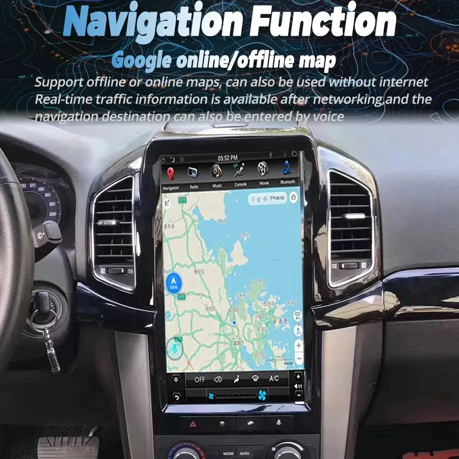 Car Multimedia Video Player Navigation GPS 13.6
