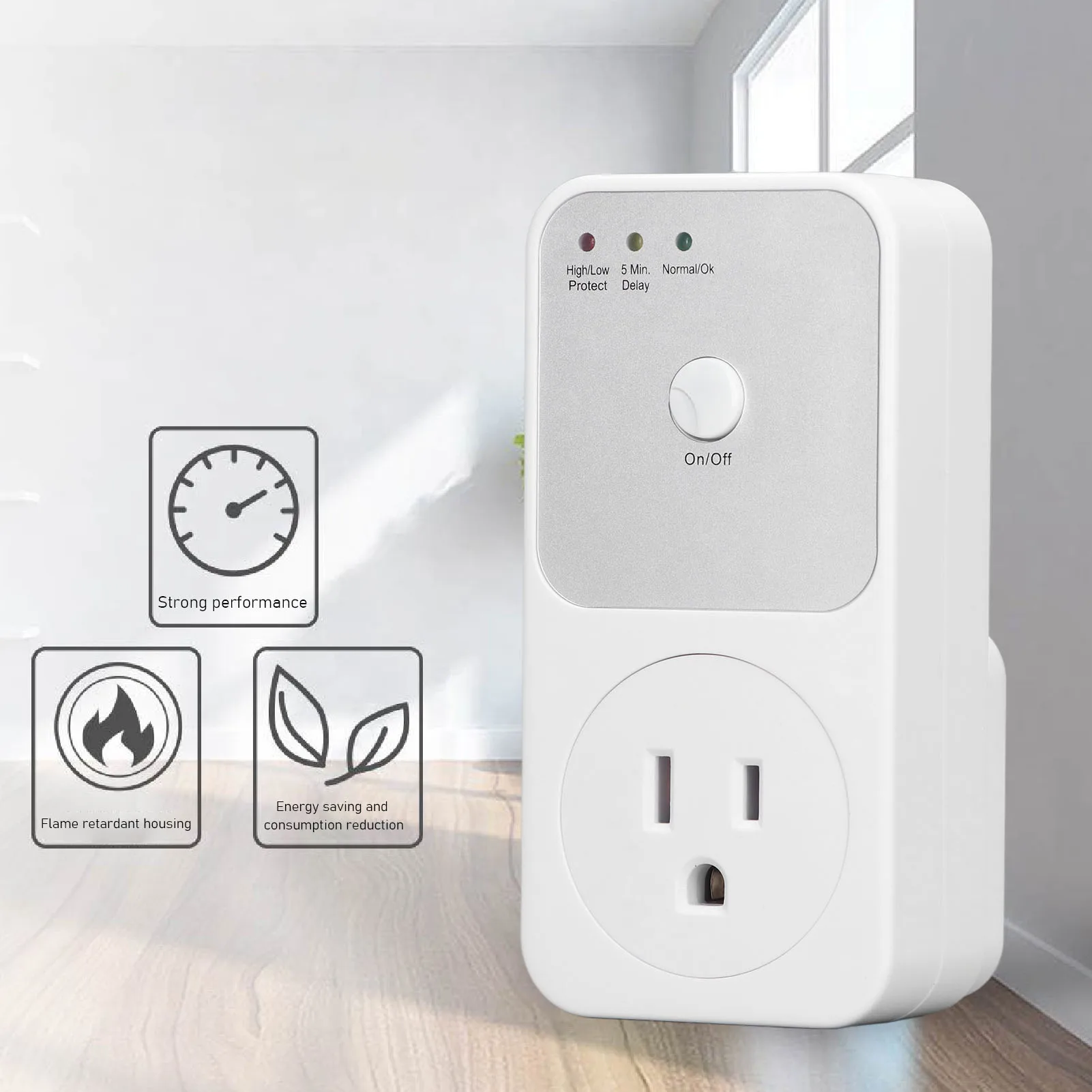 Voltage Protector Relay Protection Socket Multifunctional for Refrigerator Home Appliance