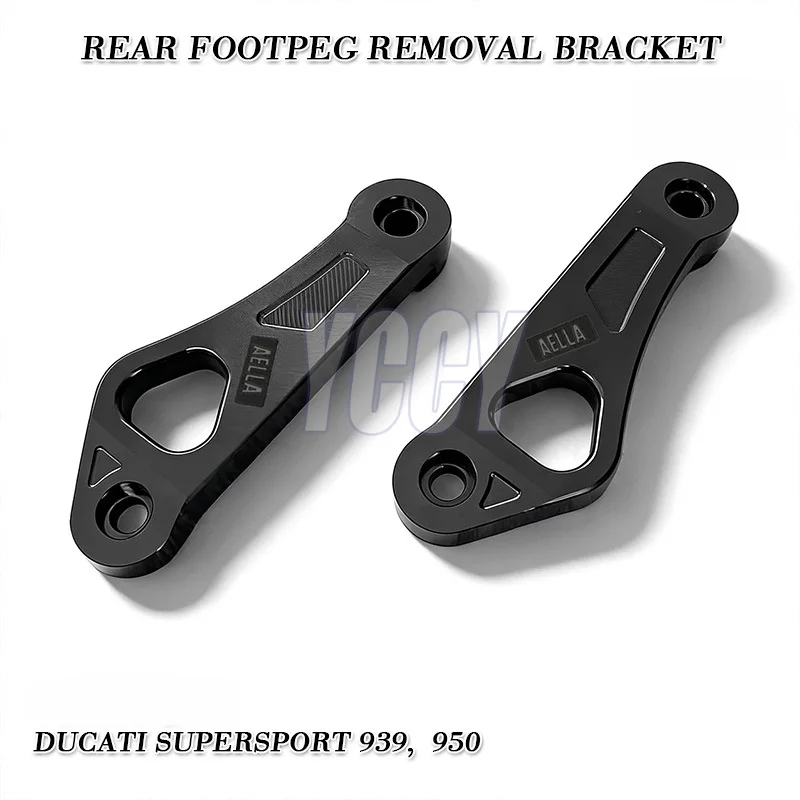 Top Motorcycle Parts Rear Pedal Removes Trailer Fixing Bracket For DUCATI Supersport939 Supersport950 939 950 Aluminium Alloy