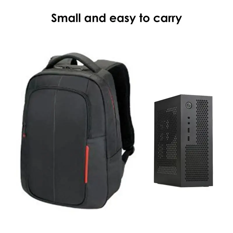 Boîtier d'ordinateur HTPC danshi A09, mini ITX, châssis de PC de jeu, châssis de bureau, USB2.0, boîtier d'ordinateur domestique, argent