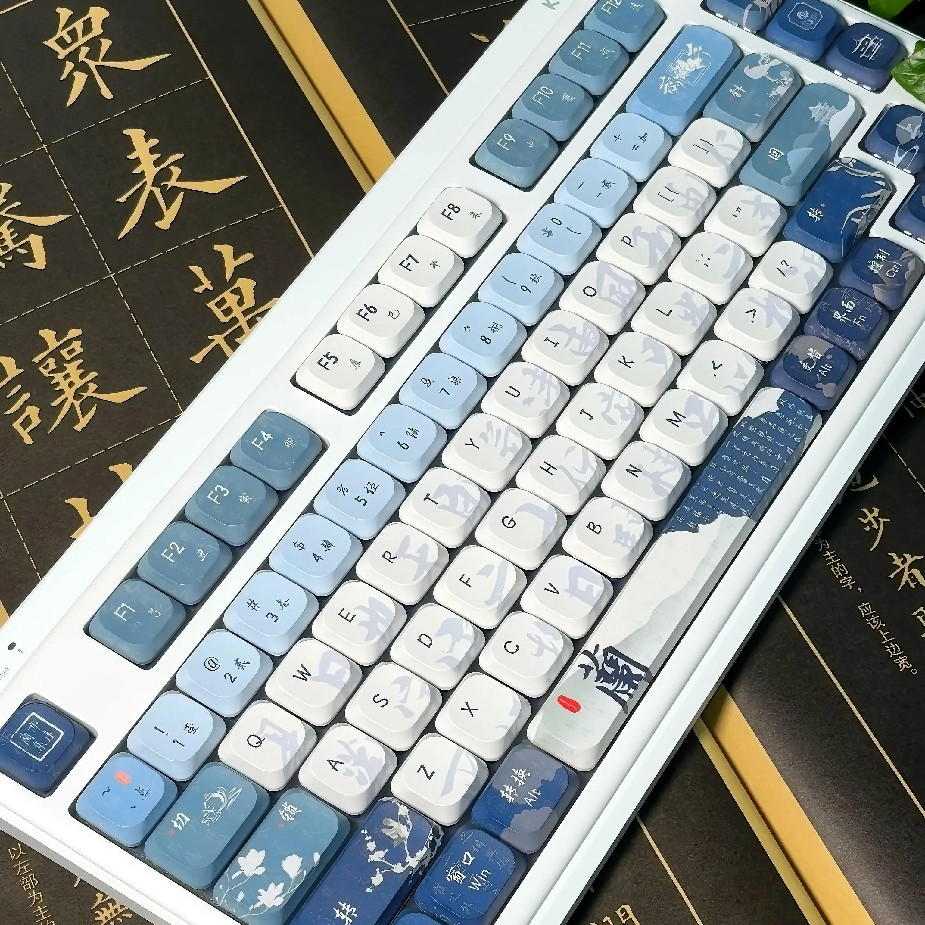ロープロファイルキーキャップ 120 キー 5 ミリメートル ADA キーキャップダブルショット PBT キーキャップ MX スイッチ 60% 65% 75% ゲーマーメカニカルキーボードキャップ