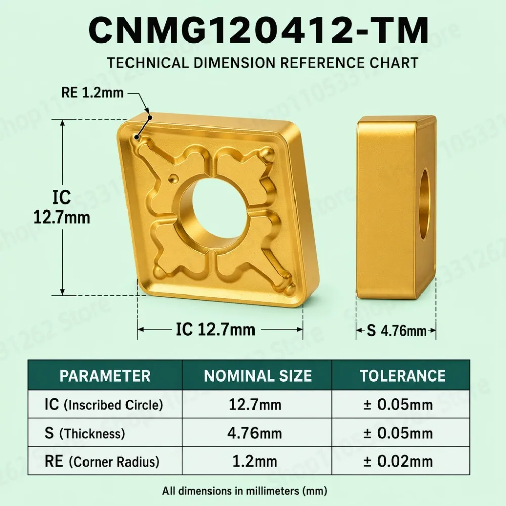 CNMG120412-TM Impact-resistant Steel Parts Below 40° Aluminum Blade Stainless Steel Cutter Cnc Lat Turning Tool